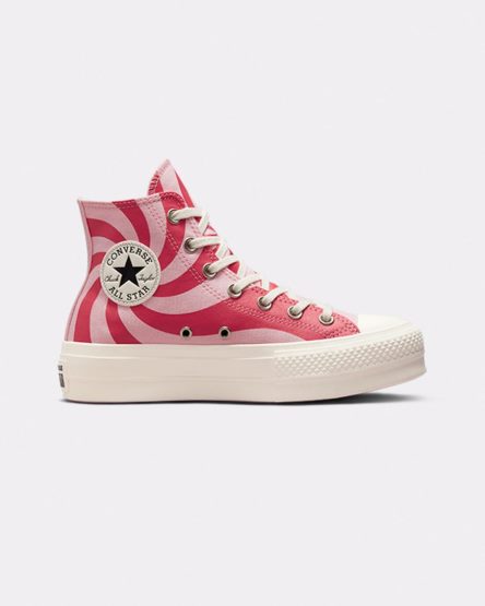 Pantofi Platforma Dama Converse Chuck Taylor All Star Lift Color Candy Inalti Portocalii Roz | RO 13NFTA480